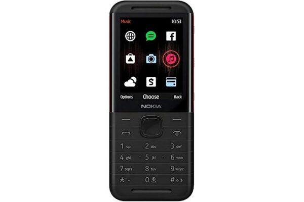 Nokia 5310 Dual SIM Keypad Phone - Black/Red