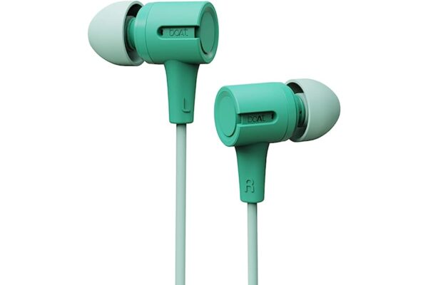 boAt Bassheads 102 Wired in Ear Earphones with Mint Green