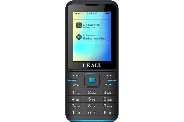 IKALL K37 Keypad Mobile with King Talking and Contact icon (Blue)