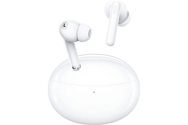 White Oppo Enco Air 2 Pro Bluetooth Earbuds with Mic