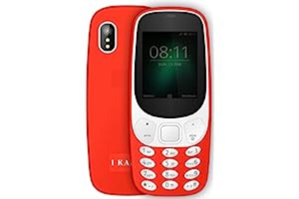 IKALL K3310 Dual Sim Multimedia Keypad Mobile - Red