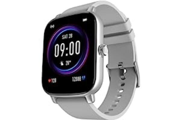 Noise Vivid Call Bluetooth Calling Smartwatch with Metallic Silver Grey