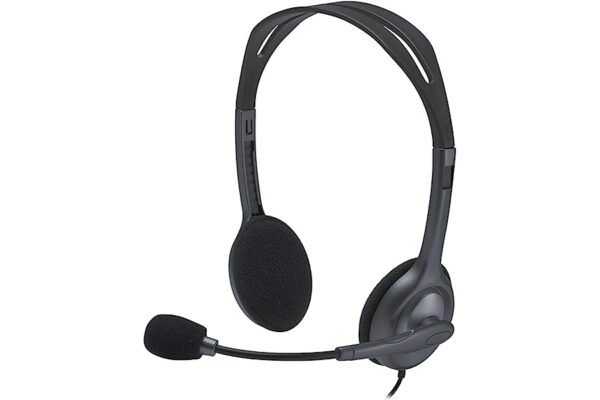Logitech H111 Wired On Ear Headphones With Mic