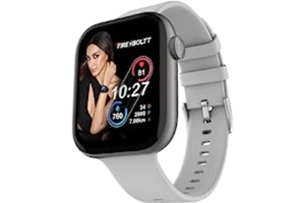 Fire-Boltt Ring 3 Smart Watch 1.8 Biggest Display Grey