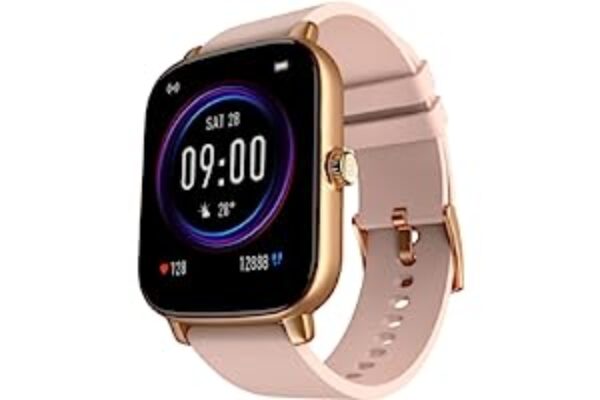 Noise Vivid Call Bluetooth Calling Smartwatch with Metallic Rose Pink