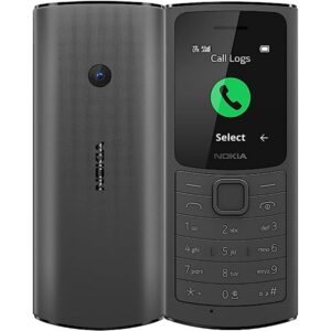 Black 110 DS-4G Nokia 4G Phone with HD Calls