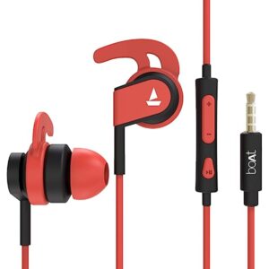 boAt Bassheads 242 in Ear Wired Earphones with Red