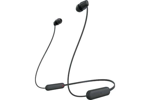 Sony WI-C100 Wireless Headphones with Customizable Equalizer for Black
