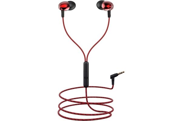 boAt Bassheads 162 in Ear Wired Earphones with Raging Red