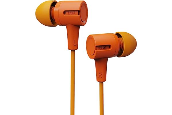 boAt Bassheads 102 Wired in Ear Earphones with Mint Orange