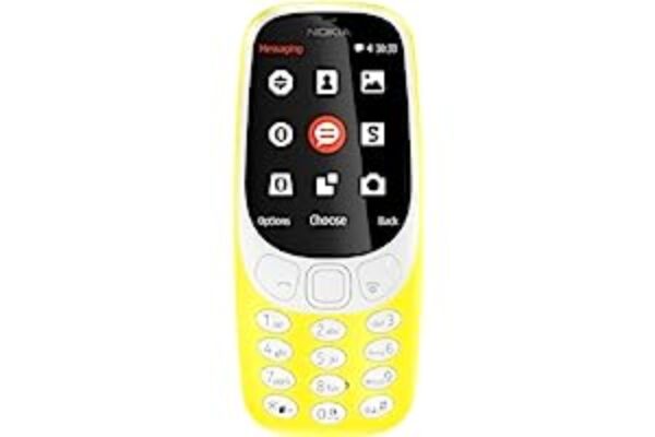 Yellow Nokia 3310 Dual SIM Keypad Phone with MP3 Player