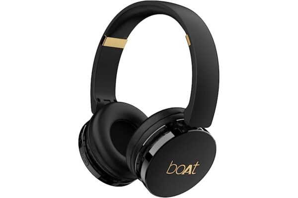 boAt Rockerz 370 On Ear Bluetooth Headphones with Buoyant Black