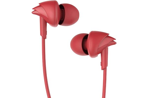 boAt Bassheads 100 in Ear Wired Earphones with Furious Red