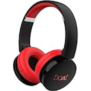 boAt Rockerz 370 On Ear Bluetooth Headphones with Fiery Red