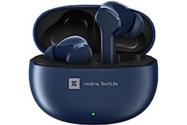 realme TechLife Buds T100 Bluetooth Truly Wireless in Blue