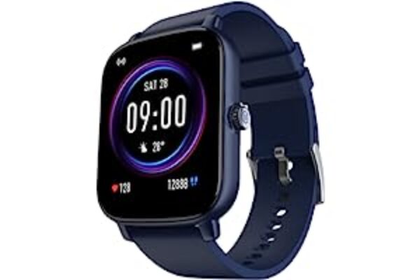 Noise Vivid Call Bluetooth Calling Smartwatch with Metallic Space Blue
