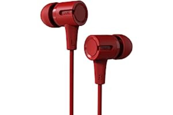 boAt Bassheads 102 in Ear Wired Earphones with Fiery Red