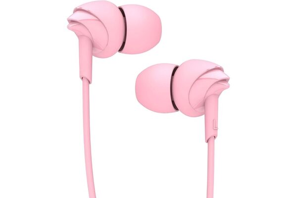 boAt Bassheads 100 in Ear Wired Earphones with Taffy Pink