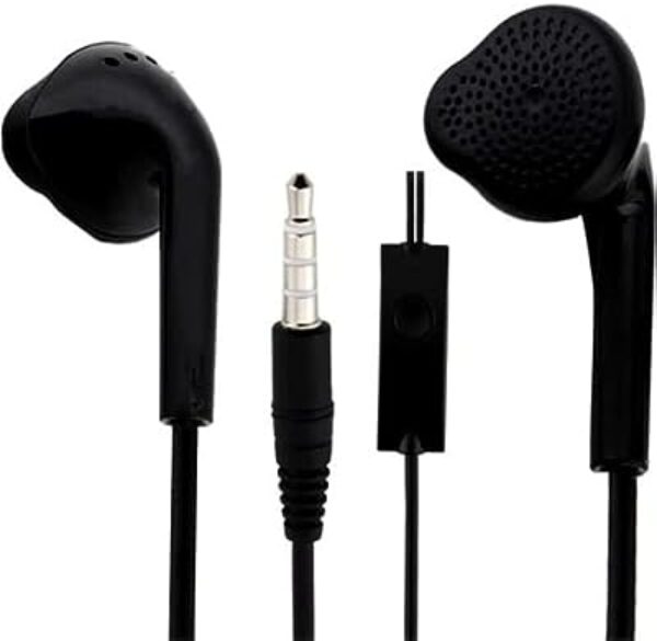 ELECTMART EHS61ASFBE Wired Earphones with Mic (Black)