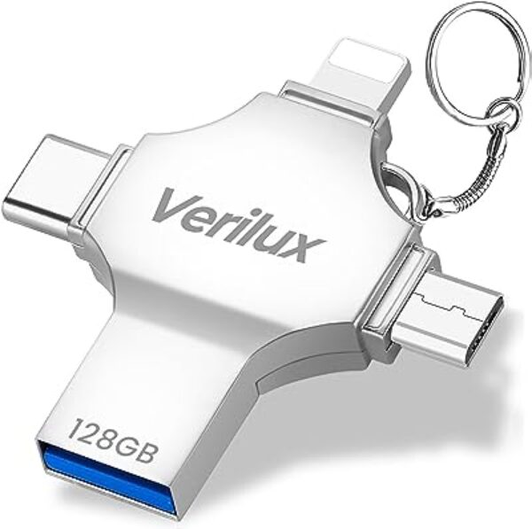 Verilux® Pendrive 128GB 4 in 1 Flash Drive