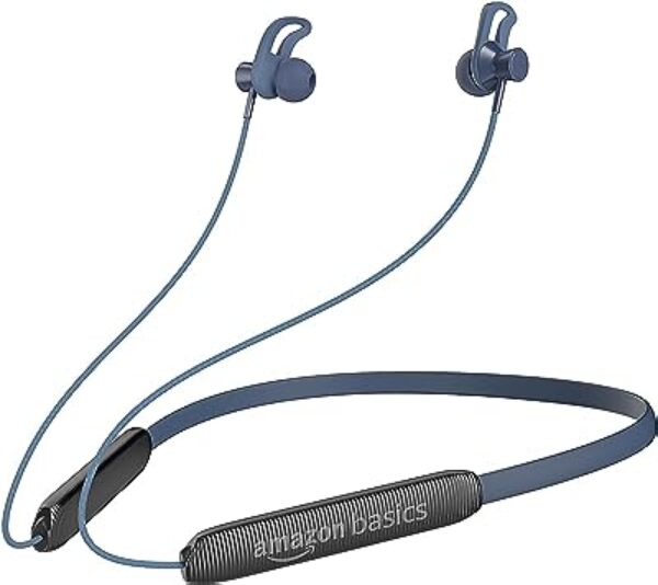 Amazon Basics Wireless Neckband Earbuds (Blue)