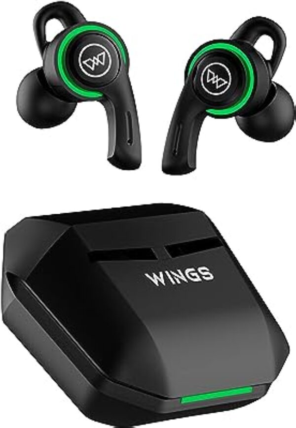 Wings Phantom 200 Wireless Earbuds (Black)