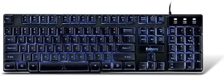 FINGERS BlueLit Wired Backlit Keyboard