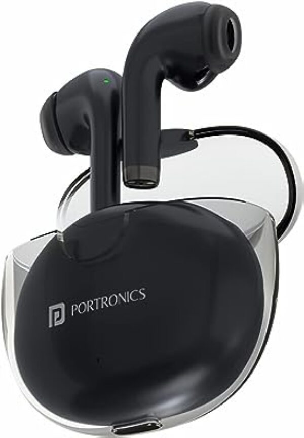 Portronics Harmonics Twins S4 TWS Earbuds (Black)