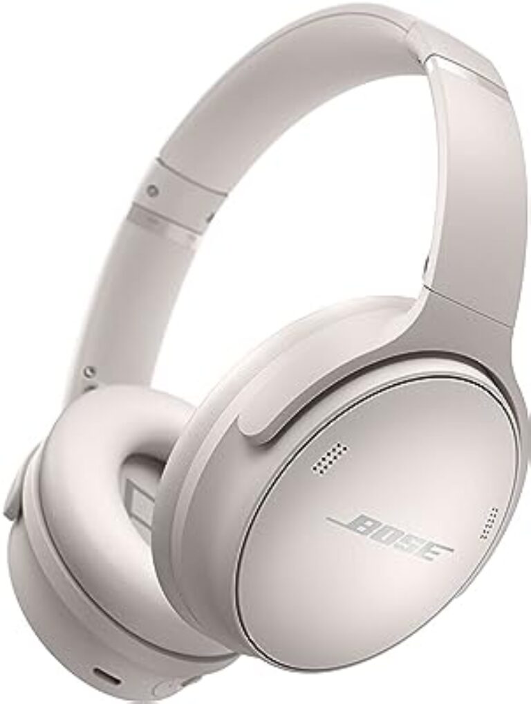 Bose QC45 Wireless Over Ear Headphones - White Smoke