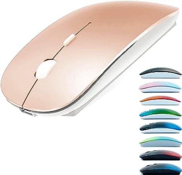 KLO Rechargeable Bluetooth Mouse Rose Gold