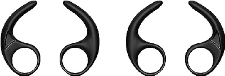 Lapster Silicone Ear Buds Hooks Black