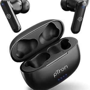 pTron Bassbuds Zen TWS Earbuds (Black)