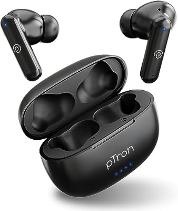 pTron Bassbuds Zen TWS Earbuds (Black)