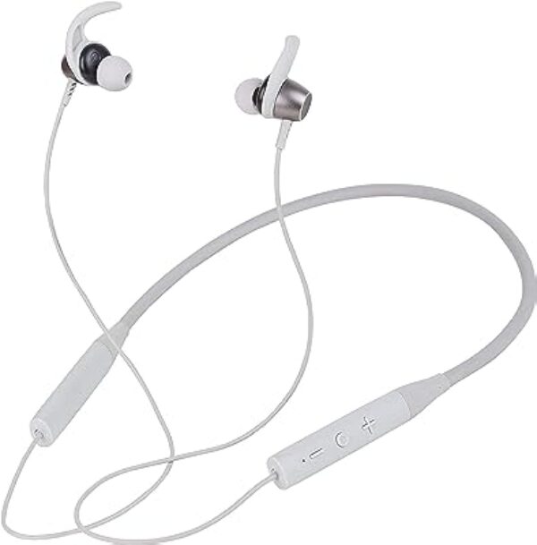 AirIntact D10 Bluetooth Neckband Earphones (Lightning Grey)