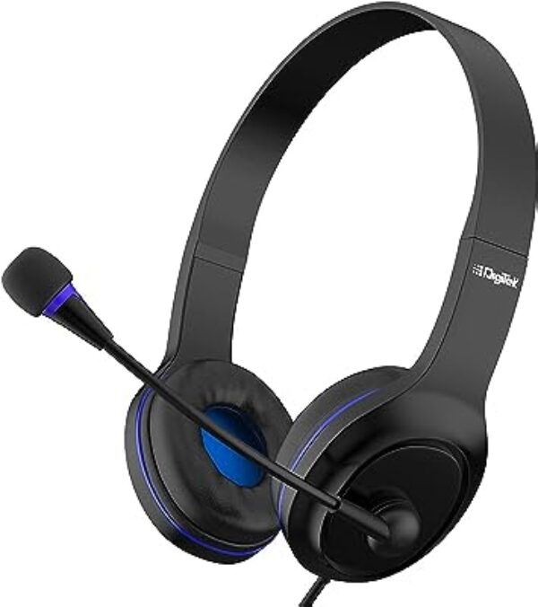 Digitek DHM-001 Wired Over Ear Headphones Black