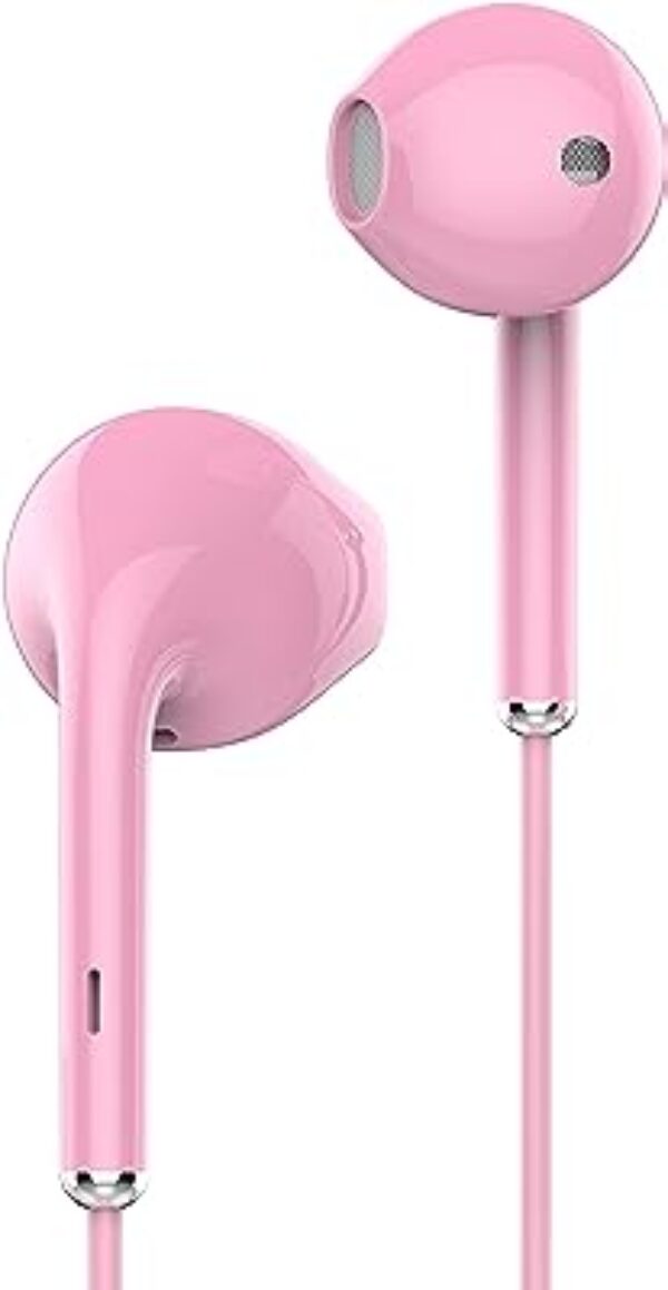 Ambrane Wired Earphones BoostedBass™ Pink