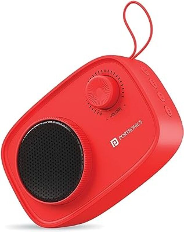 Portronics Pixel 2 Bluetooth Speaker (Red)
