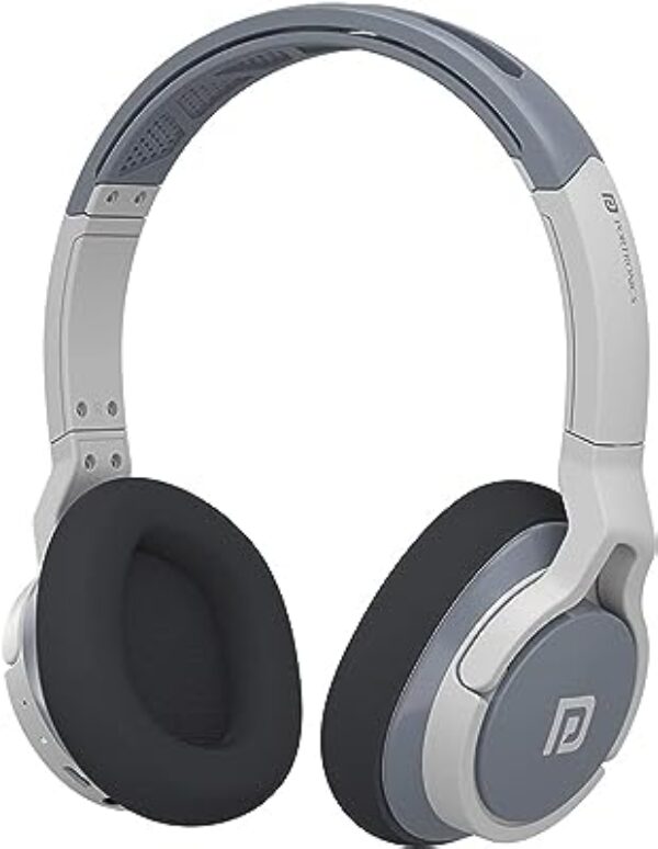 Portronics Muffs M1 Bluetooth Headphone (Grey)