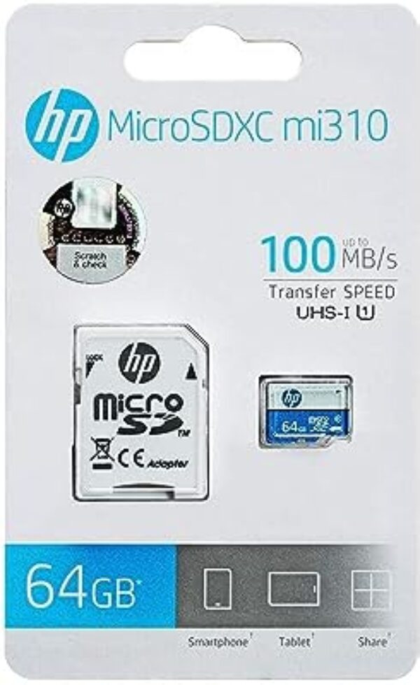 HP 64GB MicroSDXC Memory Card