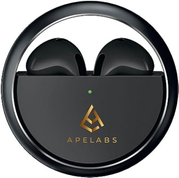 ApeLabs AS-ER-101 Wireless Earphones (Leather Black)