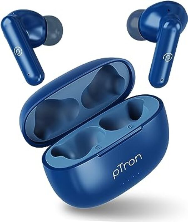 pTron Bassbuds Zen TWS Earbuds Blue