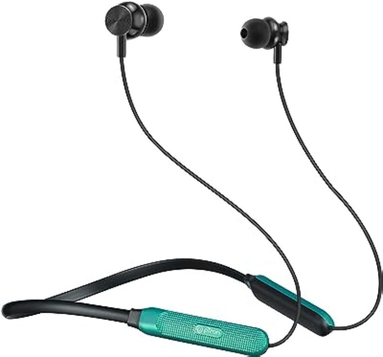 PTron Tangent Duo Bluetooth 5.2 Earphones Black/Green