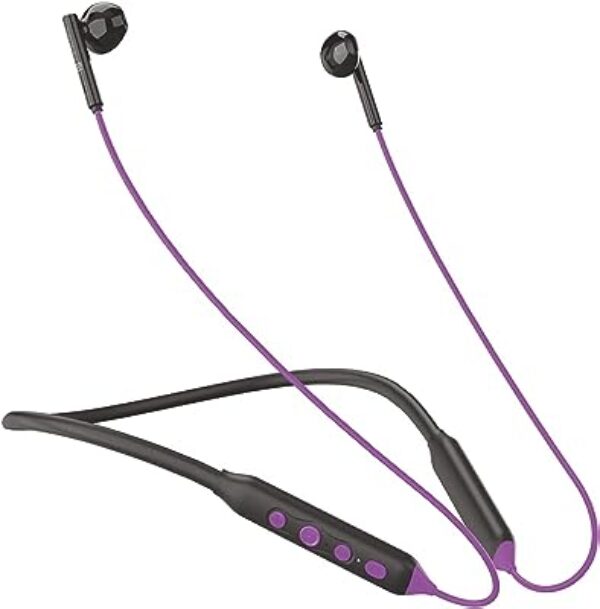 Portronics Harmonics Z5 Wireless Bluetooth Stereo Headset (Purple)