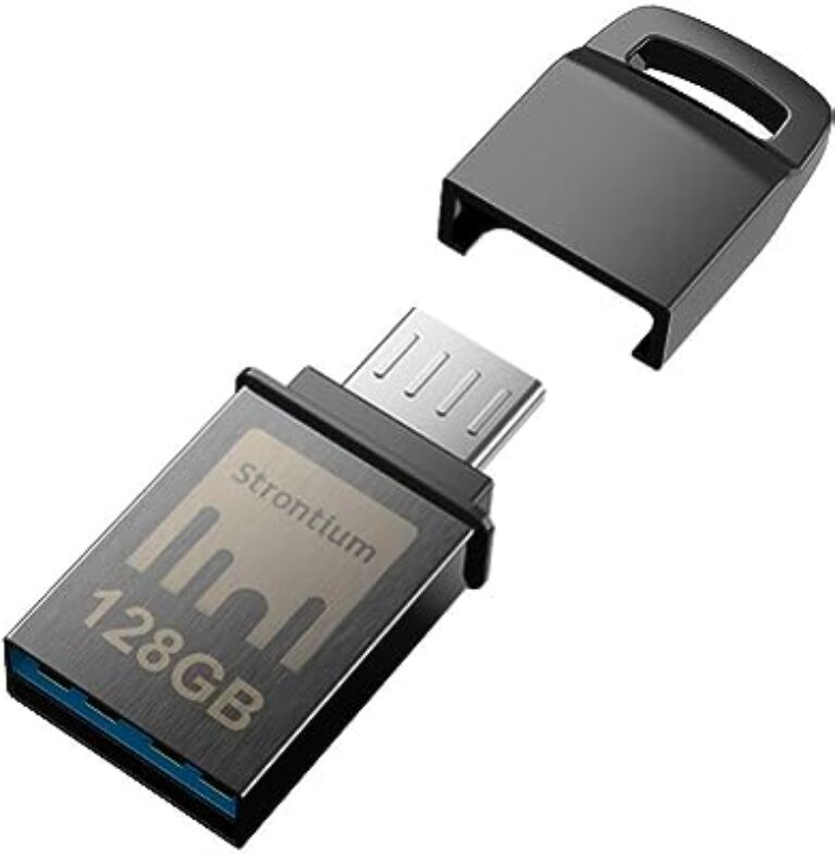 Strontium Nitro USB 128GB OTG Flash Drive (Grey)