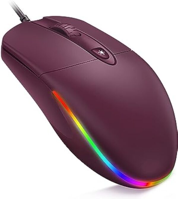 KKUOD RGB Backlit Wired Mouse