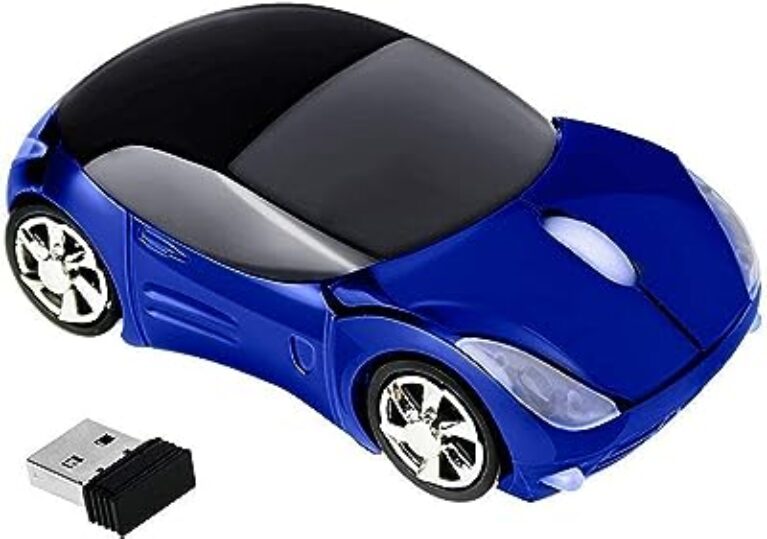 Microware Wireless Car Mouse Blue