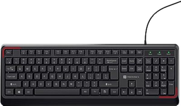 Portronics Ki-Pad USB Wired Keyboard (Black)