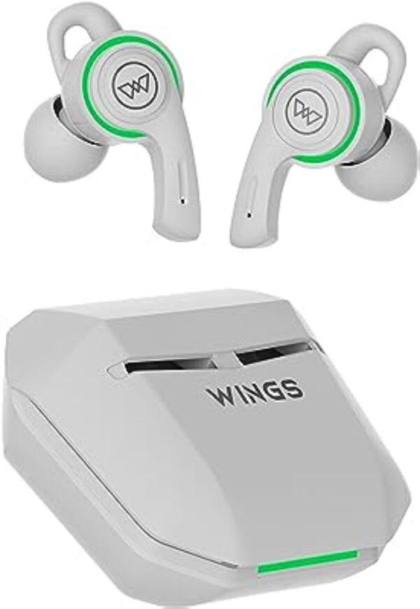 Wings Phantom 200 Wireless Earbuds (White)