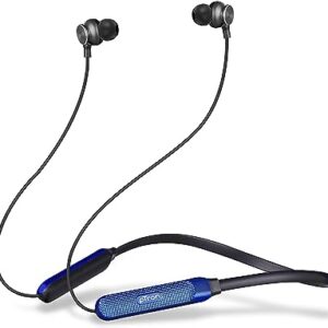 pTron Tangent Duo Bluetooth 5.2 Wireless in-Ear Headphones Black/Blue