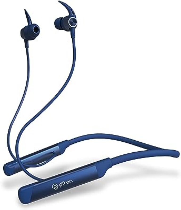 PTron Tangent Sports BT5.2 Headphones (Blue)